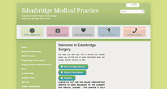 Desktop Screenshot of edenbridgemedicalpractice.nhs.uk