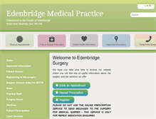 Tablet Screenshot of edenbridgemedicalpractice.nhs.uk